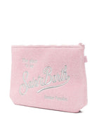 Pochette Aline MC2 Saint Barth rosa con finiture glitterate ALI0018 03000L MC2 ST. BARTH KIDS 