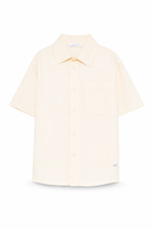 Camicia per bambino Paolo Pecora Kids beige con colletto classico PP4301 SABBIA PAOLO PECORA KIDS 