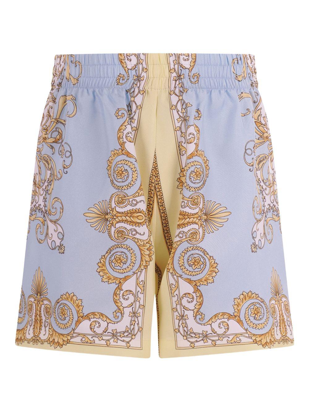 Shorts per bambino Versace Kids multicolore con elastico in vita 10195361A17228 5Y580 VERSACE KIDS 