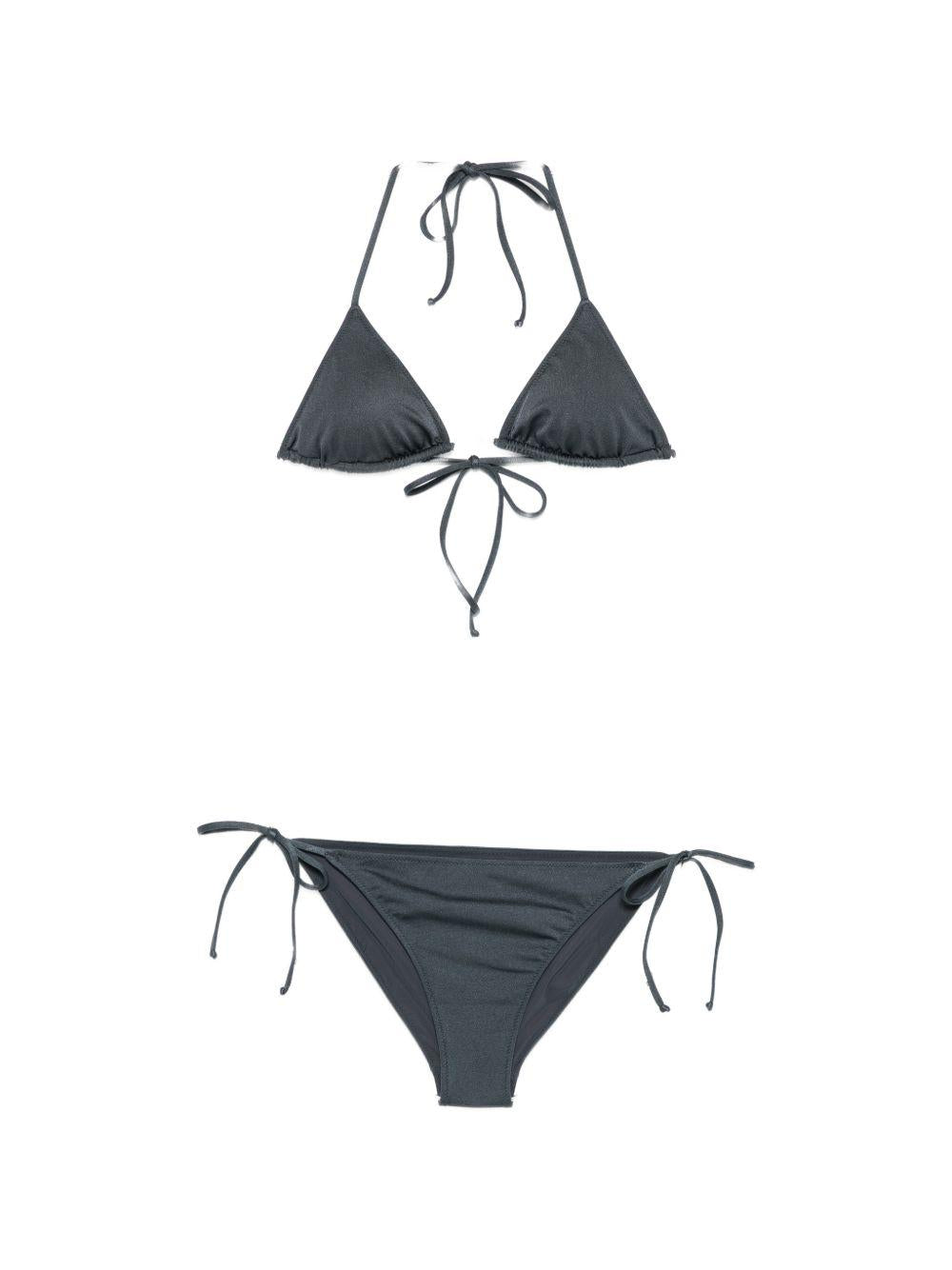 Bikini per donna MC2 Saint barth grigio con targhetta logo VIR0012 08626L MC2 ST. BARTH 