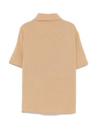 Camicia a maniche corte per bambino Paolo Pecora Kids beige con orlo curvo PP4001 BEIGE PAOLO PECORA KIDS 
