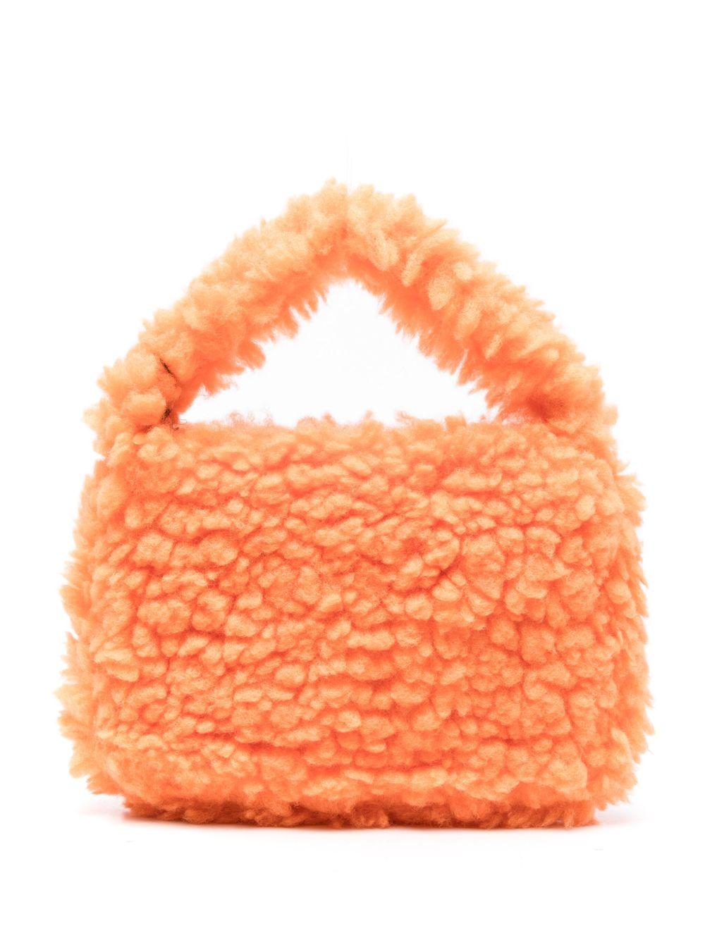 Borsa per bambina Molo arancione in pelliccia 7W25V103 5497 MOLO KIDS 