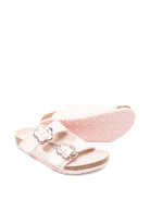 Ciabatte per bambina Birkenstock Kids Arizona Flower rosa con dettagli floreali 1031703 ROSE BIRKENSTOCK KIDS 