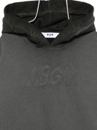 Felpa per bambino MSGM Kids grigia con cappuccio F5MSJUHS020 103 MSGM KIDS 