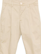 Pantaloni per bambino Paolo Pecora Kids beige con pieghe frontali PP4312 BEIGE PAOLO PECORA KIDS 