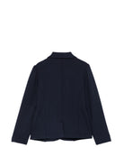 Giacca per bambina Monnalisa Kids blu con logo ricamato sul petto 18HGIA 8225 056S MONNALISA KIDS 