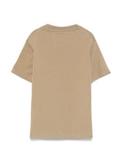 T-shirt con logo per bambino C.P. Company Kids beige con orlo dritto CUM00ILAA17 20262 C.P.COMPANY KIDS 