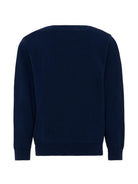 Maglione per bambino Casablanca Kids blu con ricamo grafico KPF26KW151701 PYRAMID CASABLANCA KIDS 