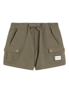Shorts per neonato Dolce & Gabbana Kids verde con vita elasticizzata L14Q06 HUMV9 V4026 DOLCE & GABBANA KIDS 