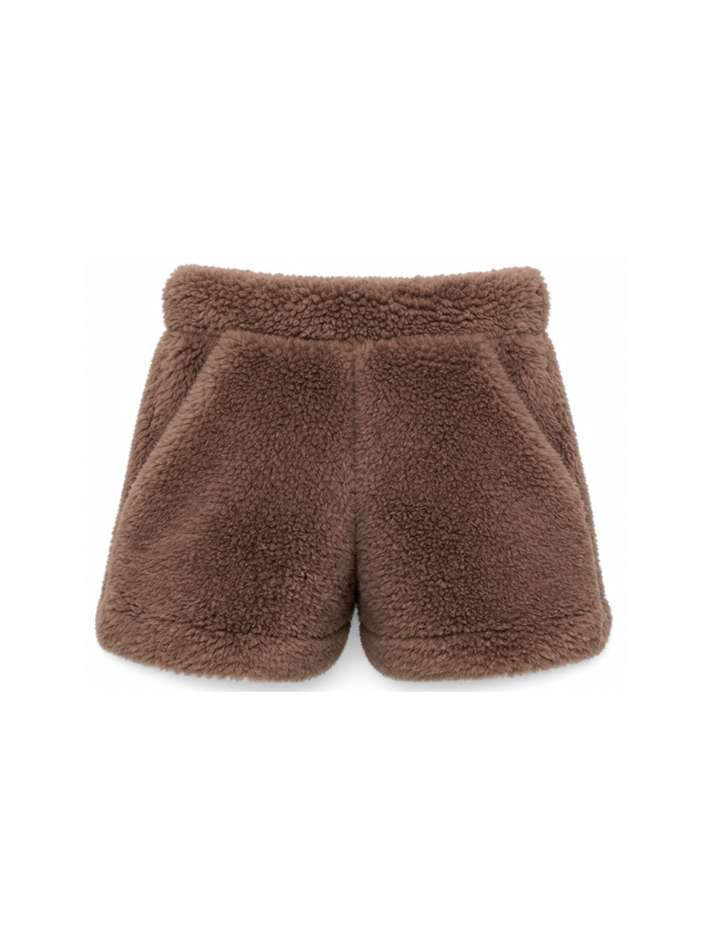 Shorts per bambina Douuod Kids marrone con texture teddy DZ6A09 Z3949 347 DOUUOD KIDS 