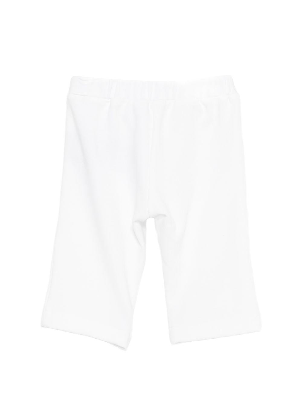 Pantaloni per neonata Balmain Kids bianchi con dettagli bottoni BY6100 J0371 100 BALMAIN KIDS 