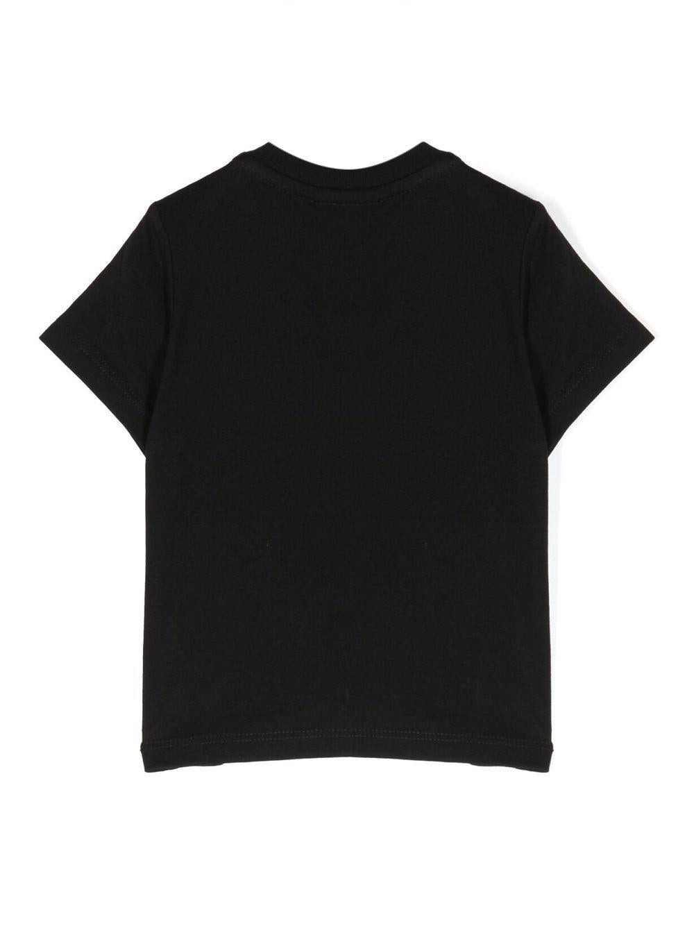 T-shirt per neonato Boss Kids nera con stampa logo sul davanti J05P12 09B BOSS KIDS 