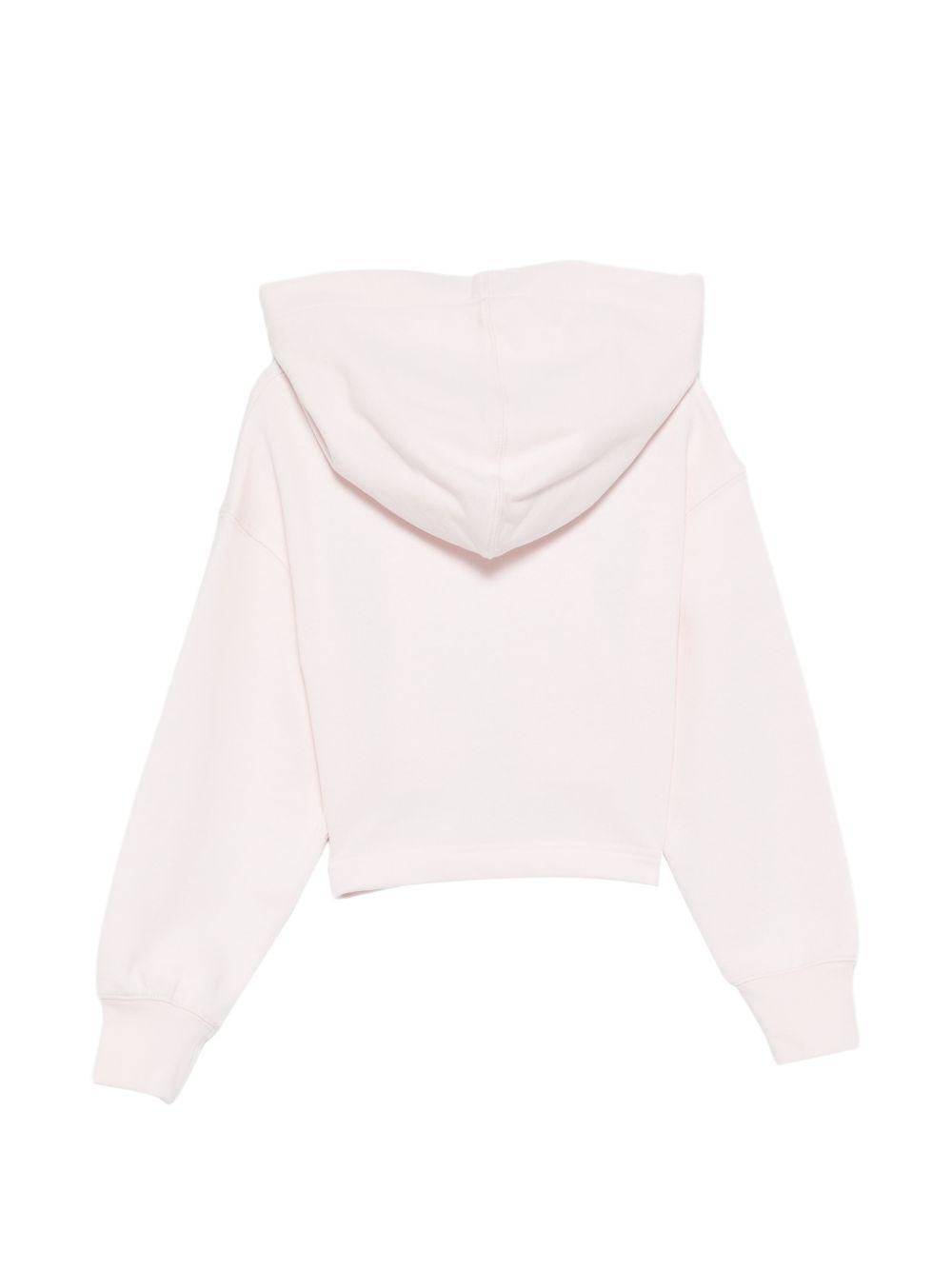 Felpa per bambina Palm Angels Kids rosa chiaro con logo impreziosito da strass PGBB006S26FLE001 042 PALM ANGELS KIDS 