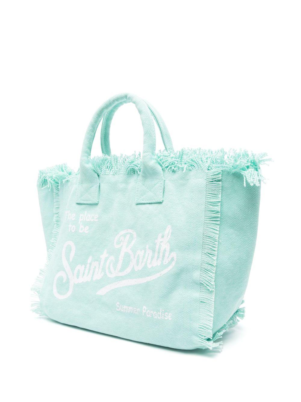 Borsa Colette MC2 Saint Barth verde con dettagli frange COL0001 00160L MC2 ST. BARTH KIDS 