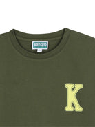 T-shirt per bambino Kenzo Kids verde con stampa logo sul retro K61884 64B KENZO KIDS 