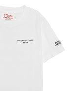 T-shirt per bambino MC2 Saint Barth Kids x Porsche bianca con stampa grafica Porsche PRL0001 00752L MC2 ST. BARTH KIDS 