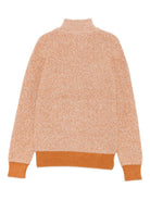 Cardigan per bambino TRUSSARDI JUNIOR arancione con collo alto e cerniera TBA25018CD R.PECAN TRUSSARDI JUNIOR 