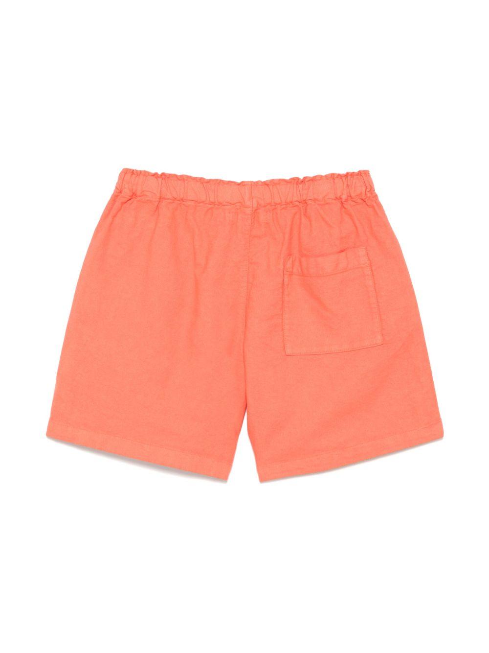 Shorts per bambino Bobo Choses Similing arancione con logo applicato B125AC059 611 BOBO CHOSES 