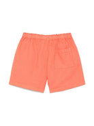 Shorts per bambino Bobo Choses Similing arancione con logo applicato B125AC059 611 BOBO CHOSES 