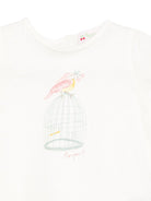T-shirt per neonata Bonpoint cira beige con chiusura posteriore con bottone S05XTSK00008 104A BONPOINT 