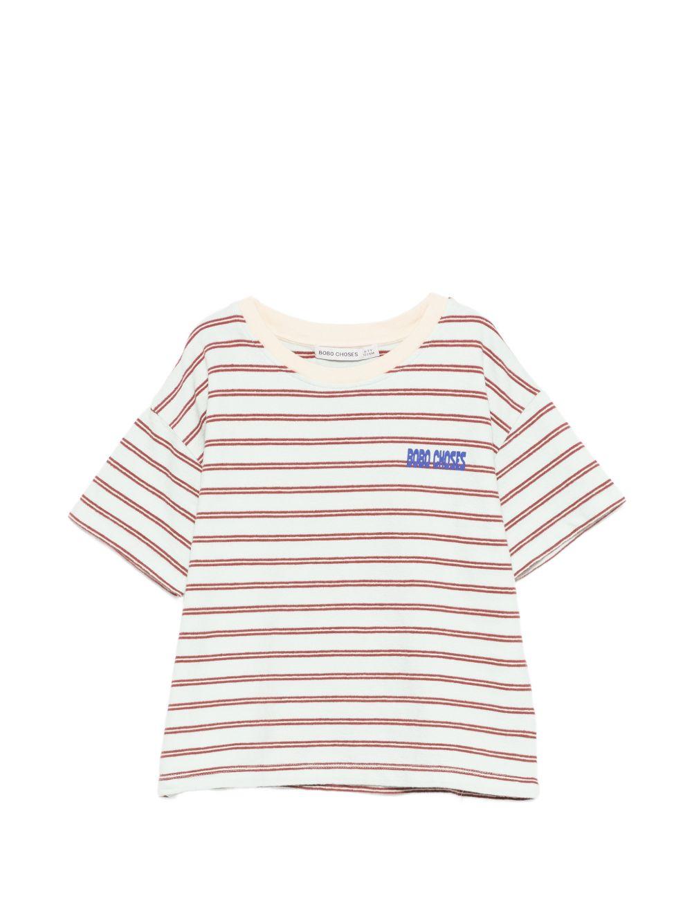 T-shirt per bambino Bobo Choses multicolore con design a righe B126AC013 451 BOBO CHOSES KIDS 