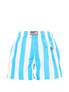 Costume per bambino MC2 Saint Barth Kids azzurro con stemma Napoli sul davanti JEA0001 07458L MC2 ST. BARTH KIDS 