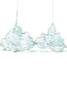 Costume per bambina MC2 Saint Barth Kids verde con stampa floreale CRIS001 00649L MC2 ST. BARTH KIDS 