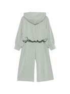 Tuta per bambina Emporio Armani Kids verde salvia con cappuccio e logo EG000867 AF16133 U9019 EMPORIO ARMANI KIDS 