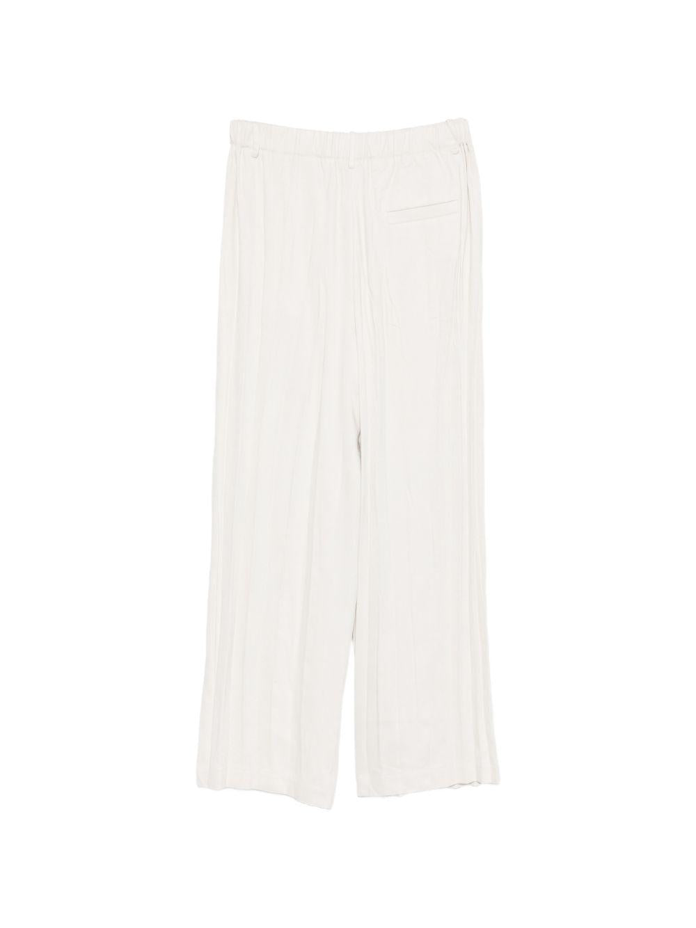 Pantaloni per donna Alysi beige con design plissettato 116138 P6021 GESSO ALYSI 