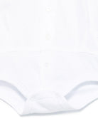 Body in voile di cotone per neonata Il Gufo bianco con logo sul petto P25MB036C0066 010 IL GUFO 