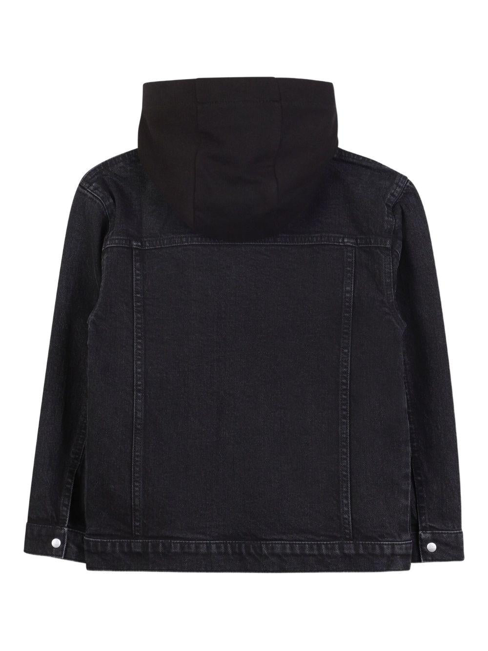 Giacca per bambino Hugo Kids denim con cappuccio G00490 Z02 Hugo 