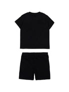 Set t-shirt e shorts per neonati Moschino Kids nero con stampa Teddy Bear MXG00MLAA17 60100 MOSCHINO KIDS 