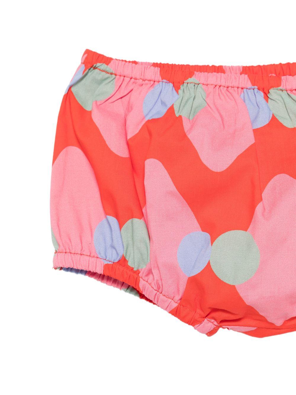 Abito per neonata Stella McCartney Kids multicolore con motivo onde orizzontali TY1112 Z3604 426MC STELLA McCARTNEY KIDS 