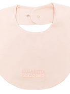 Bavaglino per neonata Elisabetta Franchi La Mia Bambina rosa con logo ricamato ENBA0670JF054 C036 ElISABETTA FRANCHI 