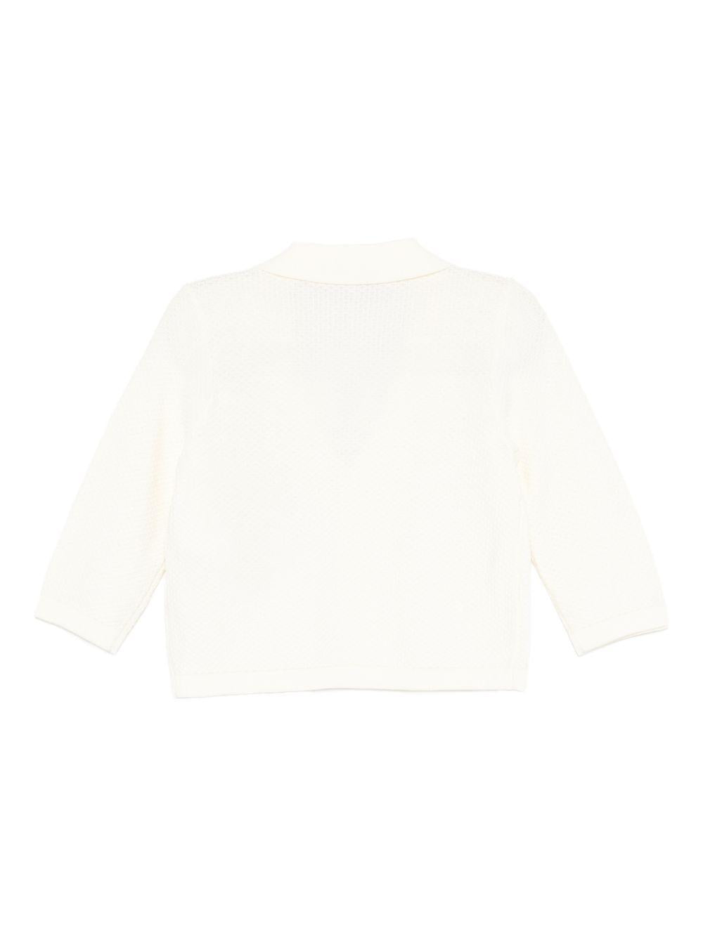 Blazer per neonato Emporio Armani Kids bianco a maniche lunghe EB001223 AF23412 U0007 EMPORIO ARMANI KIDS 