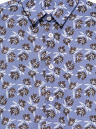 Camicia per bambino Paolo Pecora Kids blu con stampa floreale PP3936 BLU PAOLO PECORA KIDS 