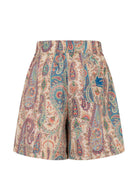 Shorts per bambino Etro Kids multicolore con stampa Paisley GY6Q69 M0081 107MC ETRO KIDS 
