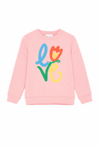Felpa per bambina Stella McCartney Kids rosa con stampa grafica TY4A90 Z0499 509 STELLA McCARTNEY KIDS 