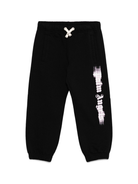 Pantaloni sportivi per bambina Palm Angels Kids nero con stampa PGCH008F25FLE001 103B PALM ANGELS KIDS 