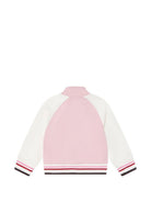 Felpa per bambina Monnalisa Kids rosa con ricamo a fiori sul davanti 19H801 8006 094F MONNALISA KIDS 