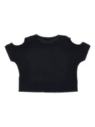 T-shirt per bambina Monnalisa nera con stampa stella 41G603 7206 0050 MONNALISA KIDS 