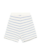 Shorts cornelia per bambina Bonpoint beige con motivo a righe S05GBEK00004 210 BONPOINT KIDS 
