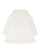 Cappotto per neonata Paz Rodrìguez bianco con colletto in pelliccia sintetica 009-112843 60 H56 PaZ RODRIGUEZ 