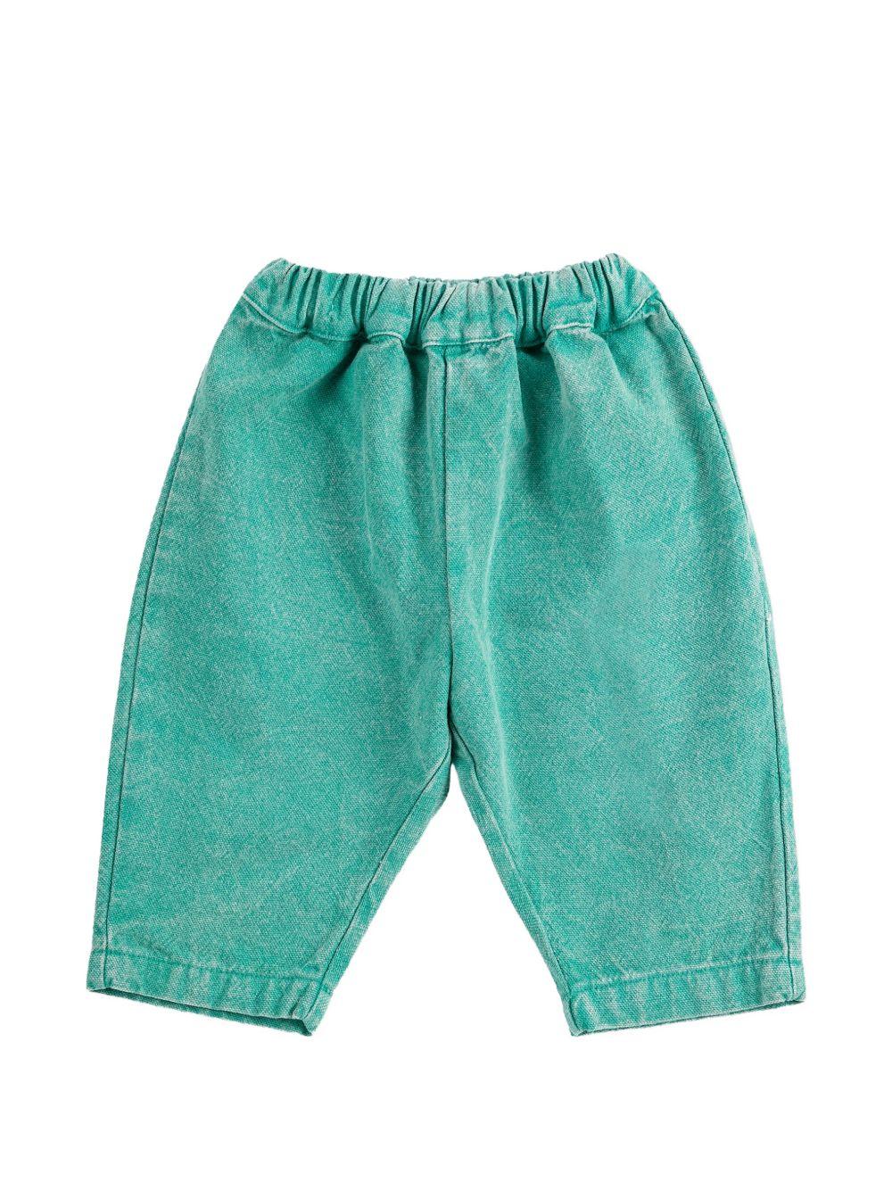 Shorts per neonato Bobo Choses verdi con vita elasticizzata B126AB075 311 BOBO CHOSES KIDS 