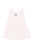 Abito per neonata Moschino Kids rosa con motivo a quadri MDV0DCLZE10 82543 MOSCHINO KIDS 