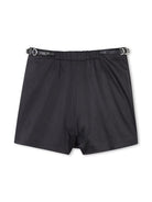 Bermuda con ricamo per bambina Givenchy Kids nero con tessuto in raso H30800 09B GIVENCHY KIDS 