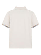 Polo per bambino Boss Kidswear beige con bordi a contrasto J52958 21C BOSS KIDS 