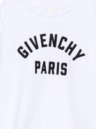Felpa per bambino Givenchy Kids bianca con logo sul davanti H31214 10P GIVENCHY KIDS 