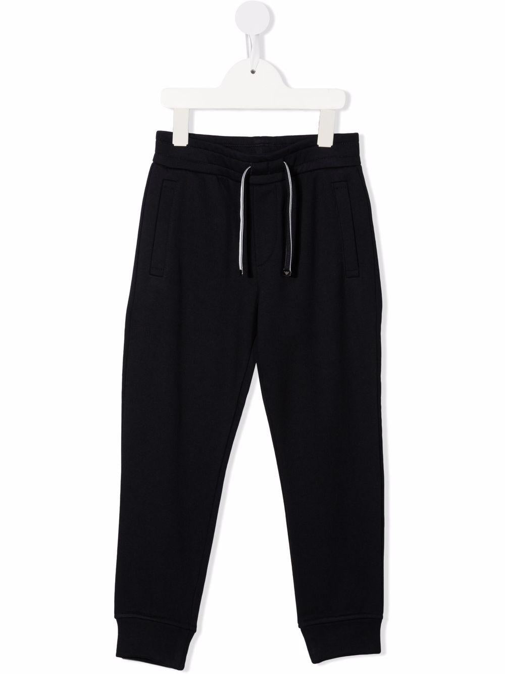 Pantaloni sportivi per bambino Emporio Armani Kids blu con chiusura con coulisse 8N4PS9 1JRIZ 0920 EMPORIO ARMANI KIDS 
