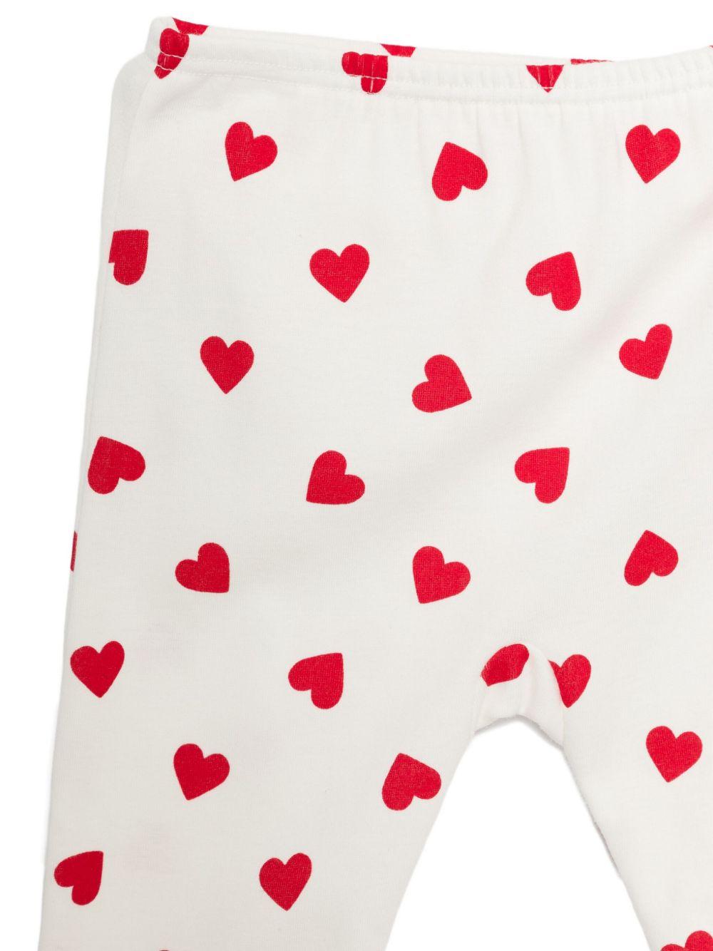 Tutina per neonati Petit Bateu bianca con stampa con cuore A0DRL 01 PETIT BATEAU KIDS 